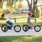 Blue Kids Bicycle with Hand and Coaster Brakes and Anti-Slip Handlebars Training Wheels Included